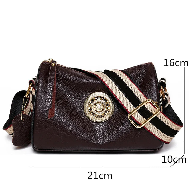 Bolsa Feminina Transversal Luxury - Couro PU Elegante e Versátil